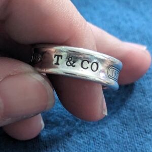 Tiffany And Co Sterling Silver Band Ring Size 8.5